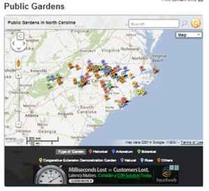 Cover photo for Public Gardens Map