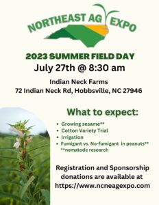 Cover photo for Northeast AG Expo- 2023 Summer Field Day