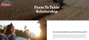 Cover photo for Nominate a NC Youth for Farm to Table Scholarship!