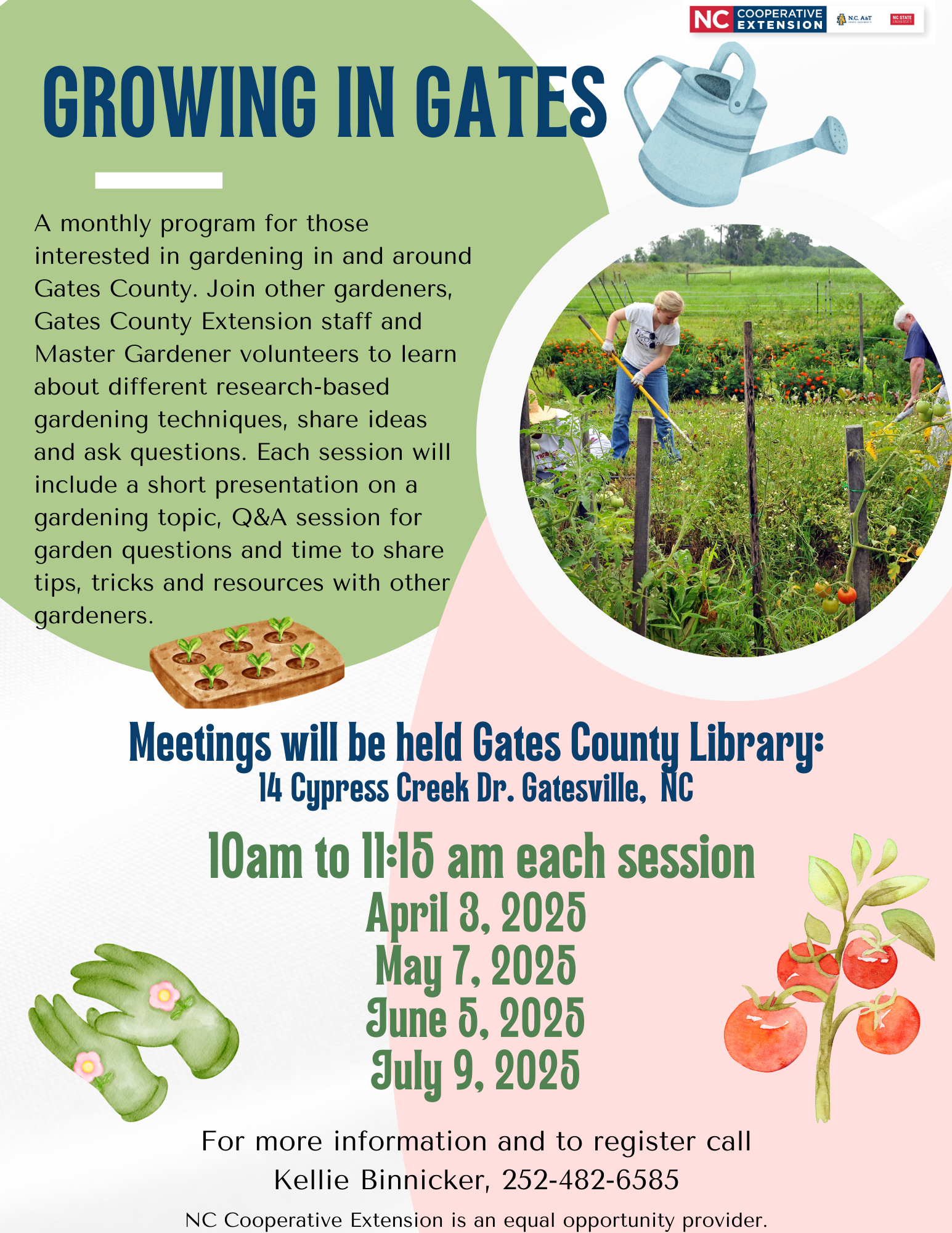 Growing in Gates County Flyer 