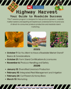 Highway Harvest flyer including dates